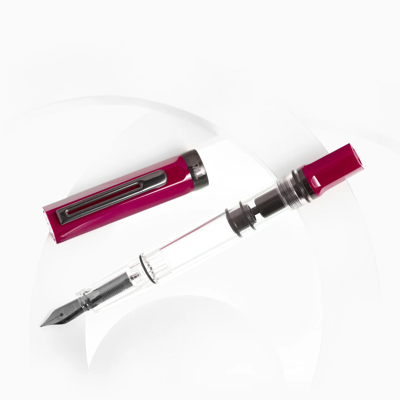 TWSBI - ECO Plum with Onyx Fountain Pen - B/M/F