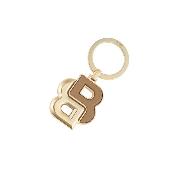 Hugo Boss - Schlüsselring Double B Caramel