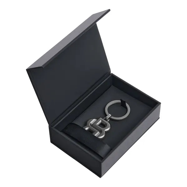 Hugo Boss - Schlüsselring Double B Matt Gun