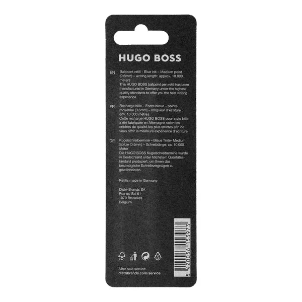 Hugo Boss - Ersatzminen Kugelschreiber Blau Metall Duo Pack