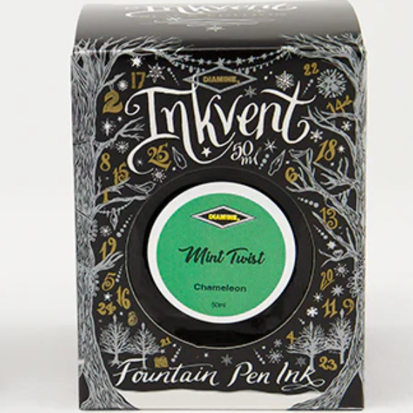 Diamine BLACK Inkvender - Mint Twist - 50 ml - Chameleon