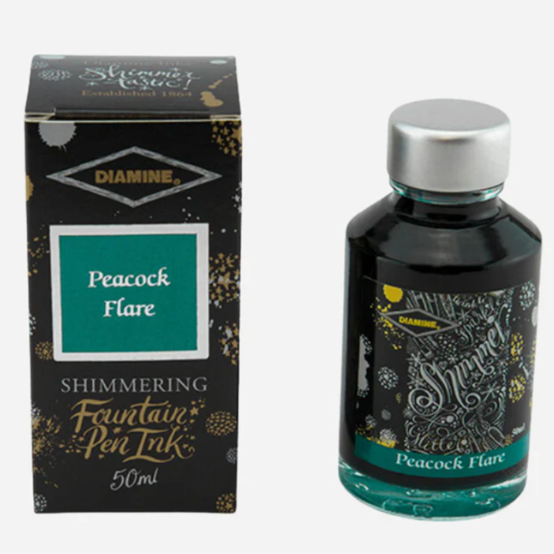 Diamine Peacock Flare - 50 ml - Shimmering
