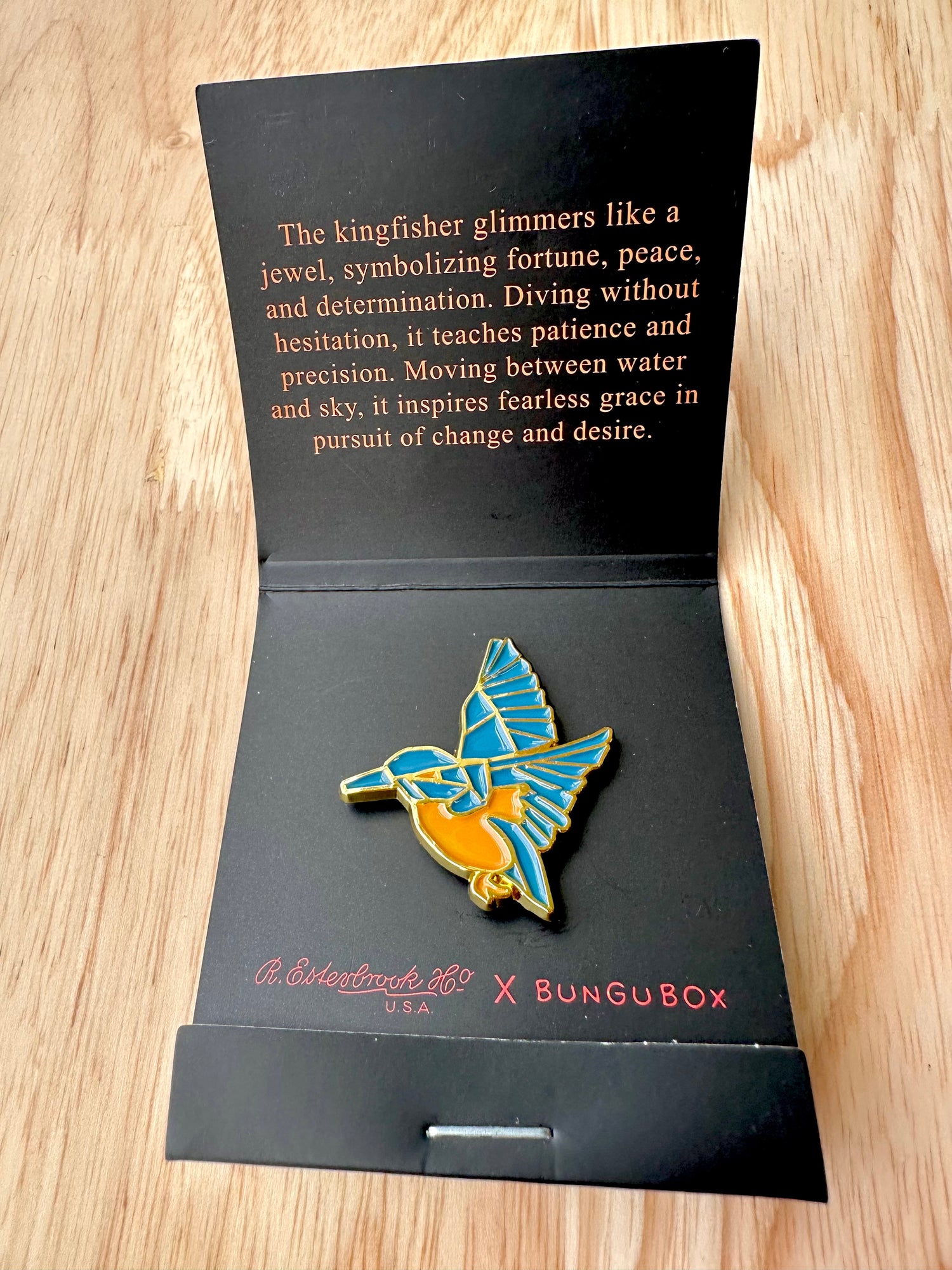 Esterbrook x BUNGUBOX Kingfisher Edition - Pin
