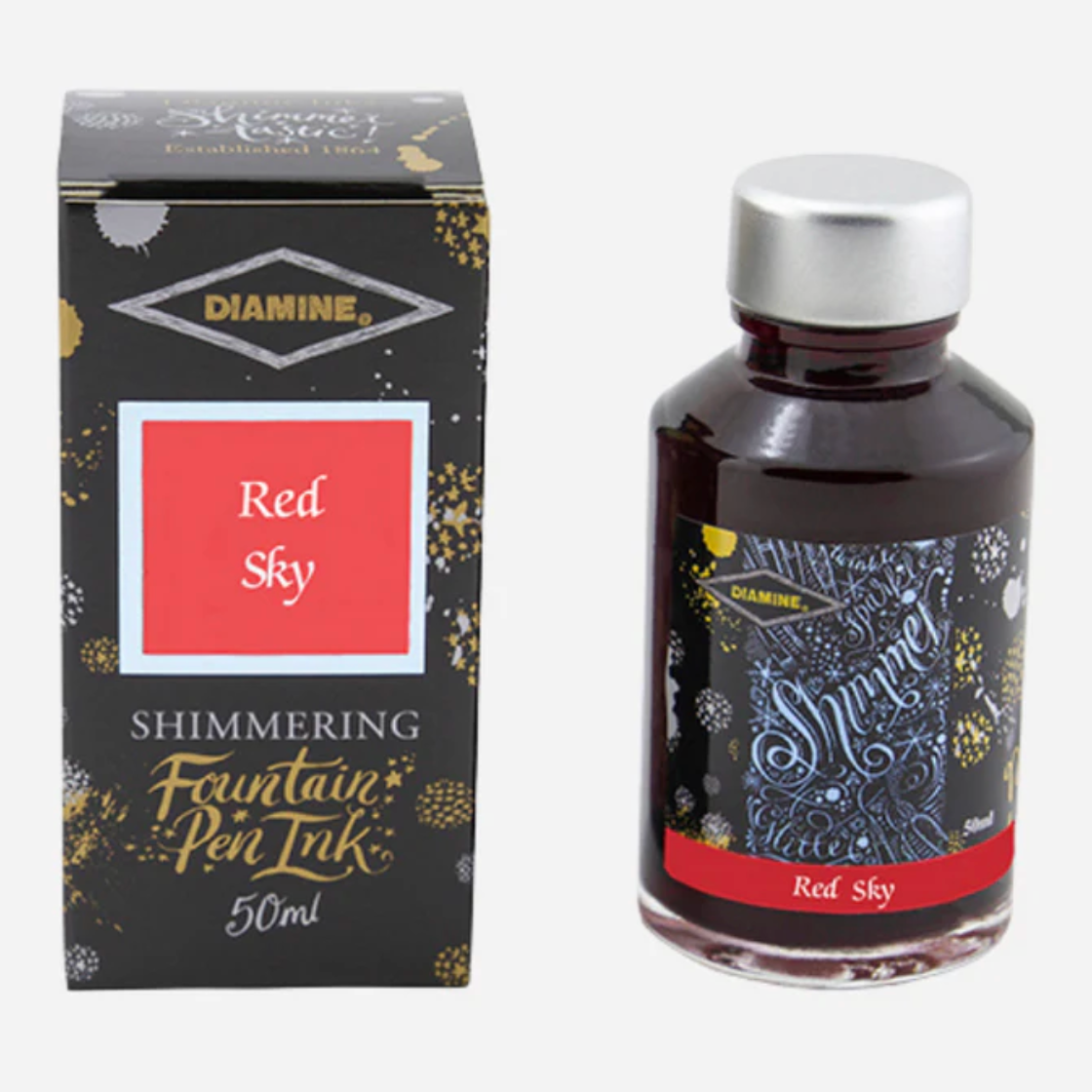 Diamine Red Sky - 50 ml - Shimmering