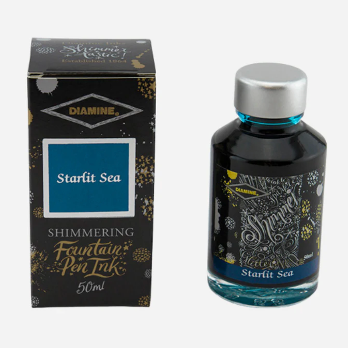 Diamine Starlit Sea - 50 ml - Shimmering