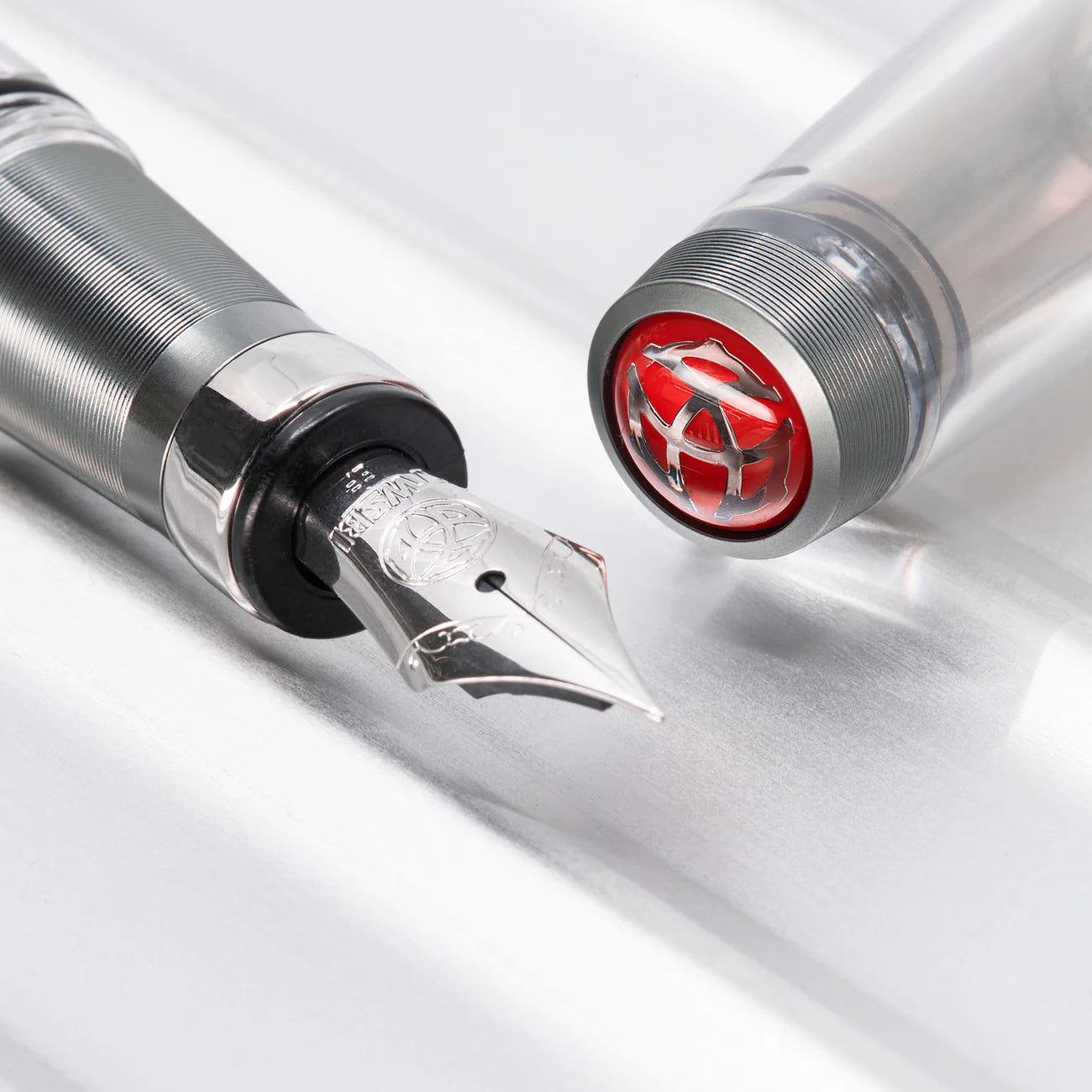 TWSBI - Diamond 580 AL R Fountain Pen Nickel Grey - EF/F/M/B/1.1