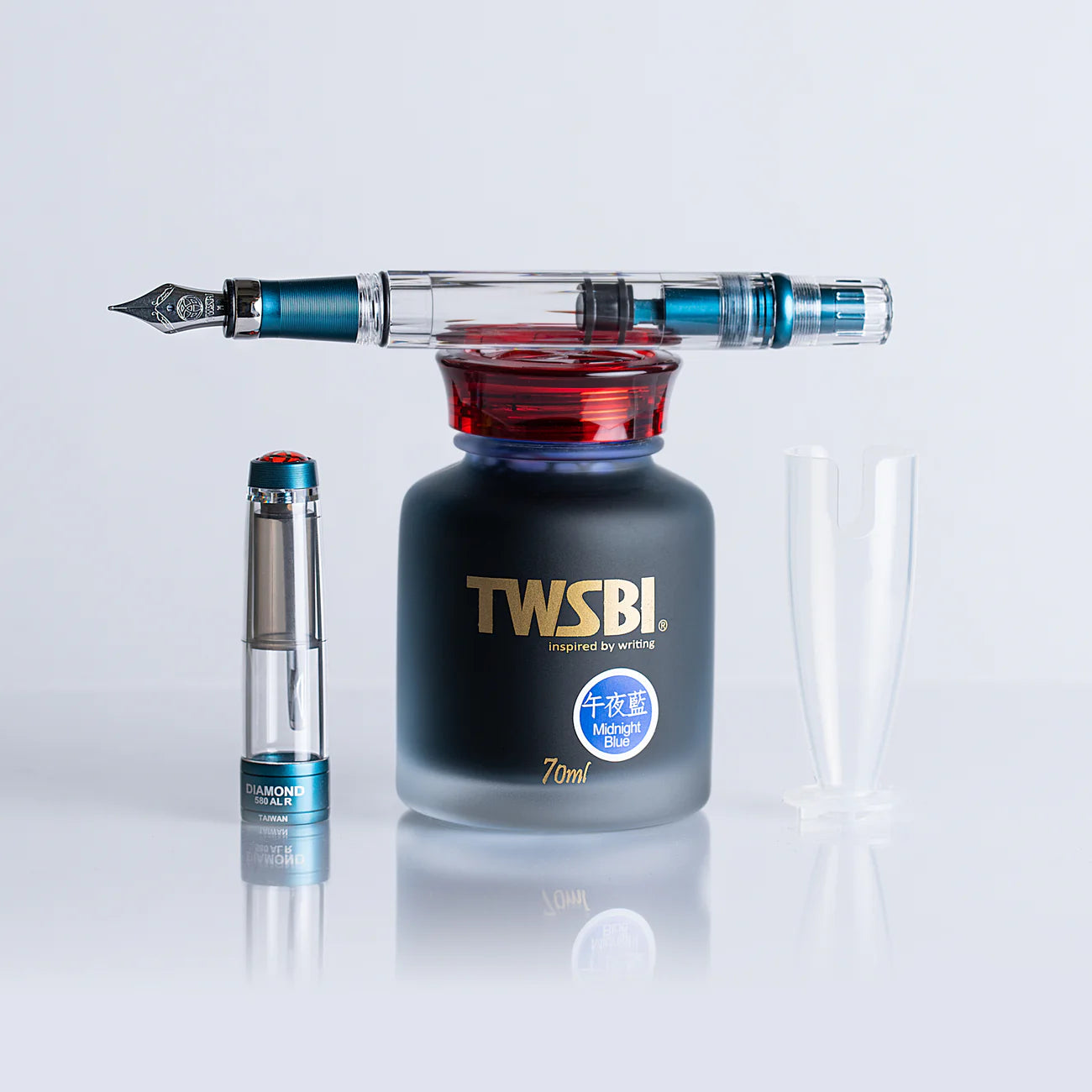 TWSBI - Diamond 580 AL R Fountain Pen Prussian Blue - EF/F/M/B/1.1